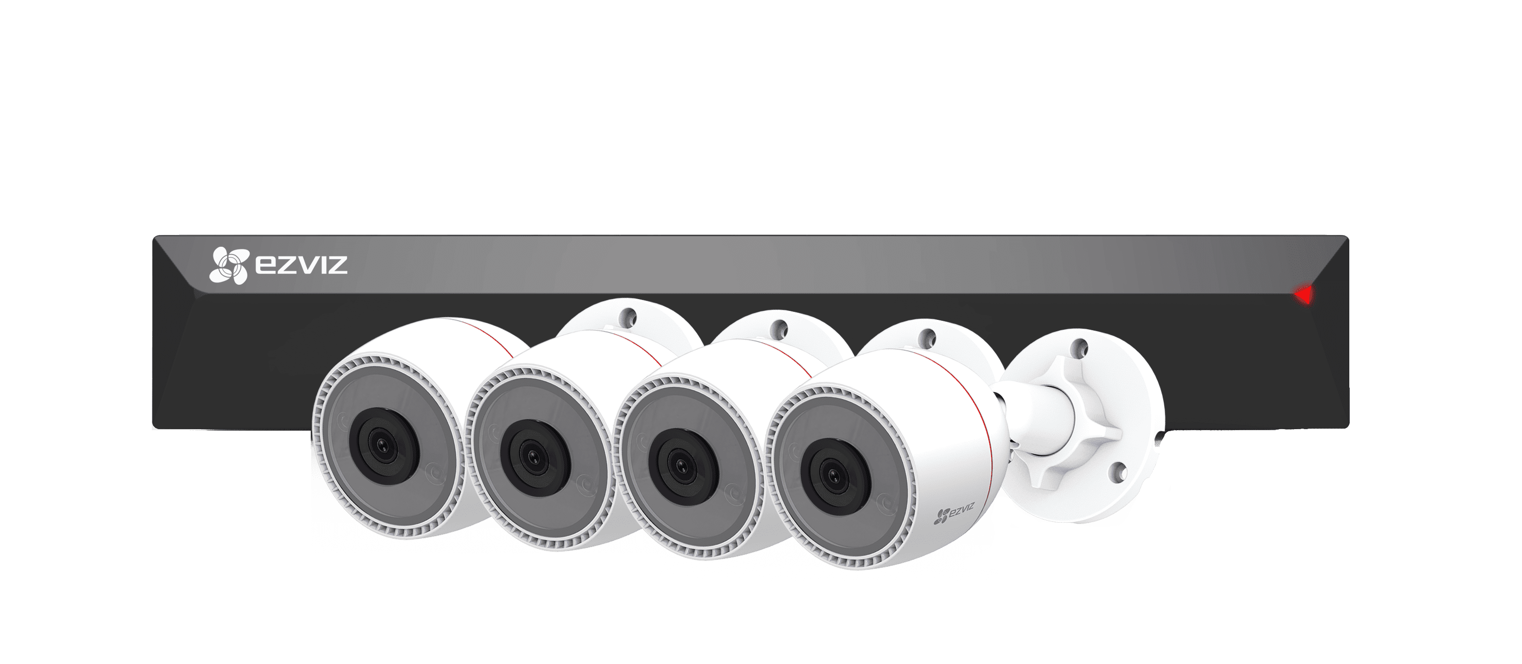 Набор EZVIZ PoE регистратор (4 канала) с камерами (4 камеры) C3T видеонаблюдения