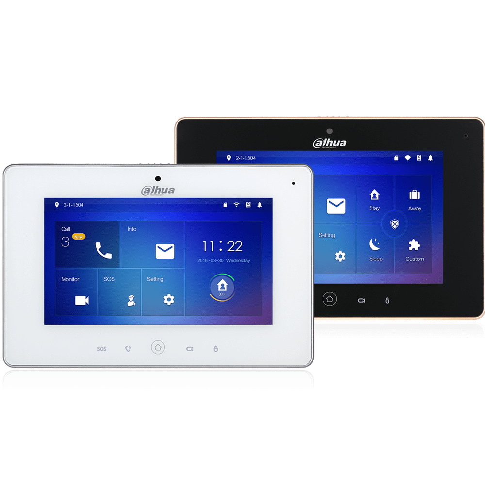 Монитор Dahua DHI-VTH5221D с Wi-Fi (черный, белый) видеодомофона