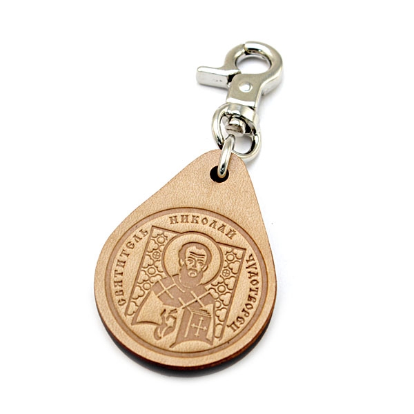 Заготовка RFID (H2) Икона тесненая кожа брелок