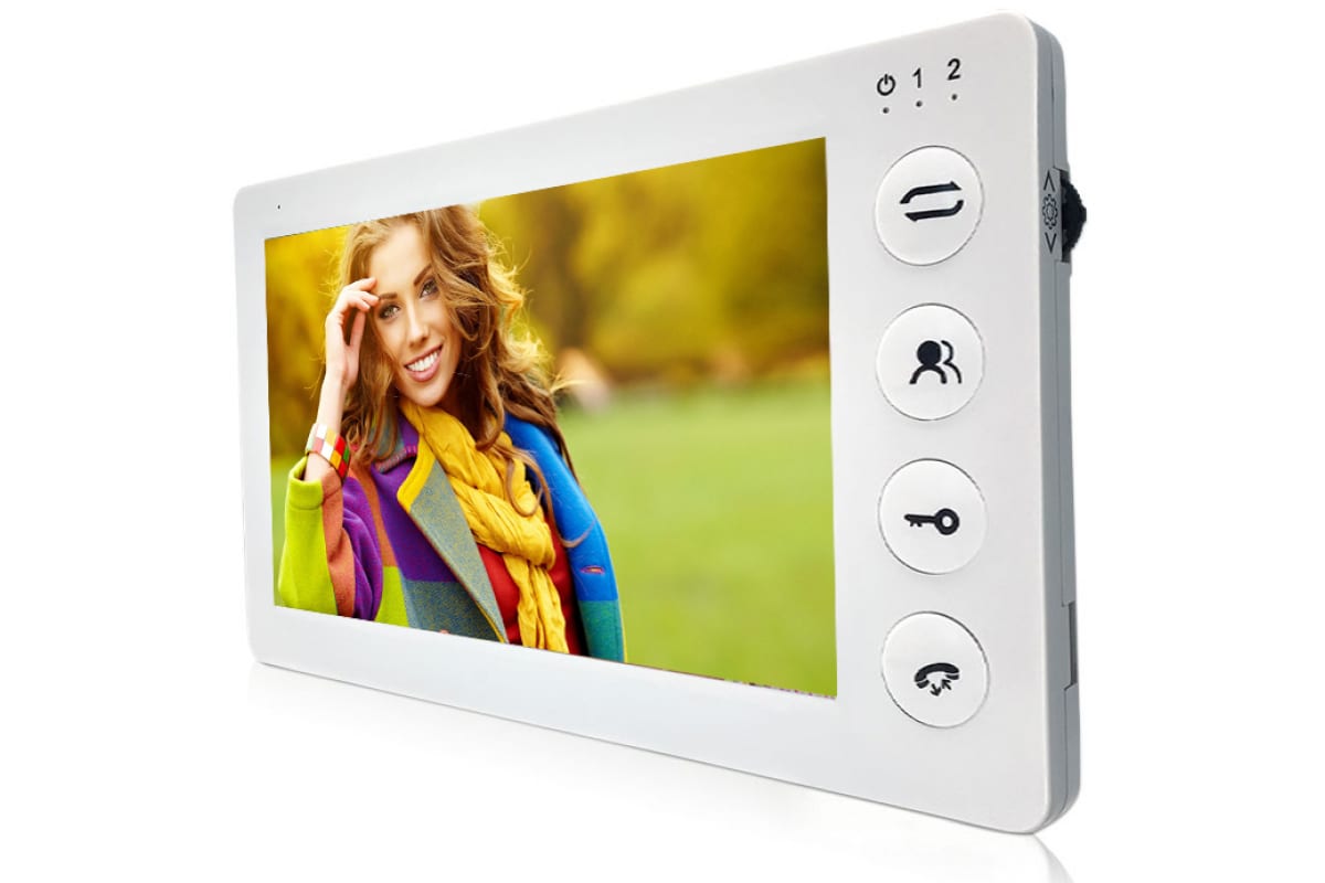 Видеодомофон J2000-DF-КАРИНА AHD 2,0 mp (белый) цветной