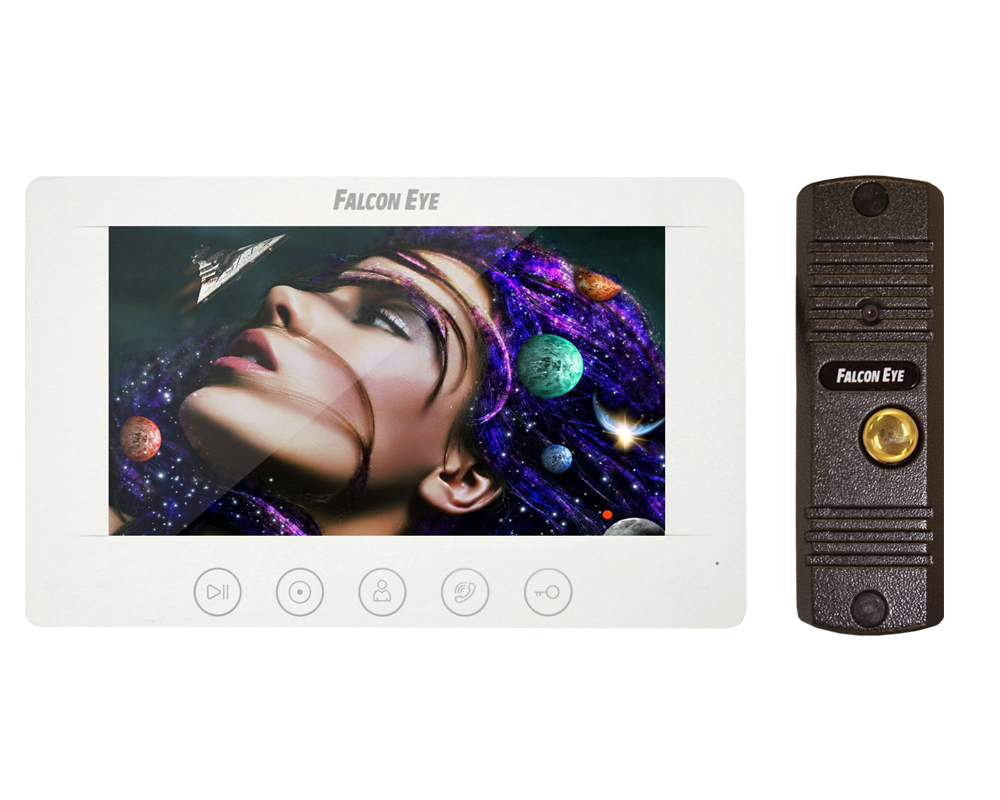 Комплект Falcon Eye Cosmo HD видеодомофона с видеопанелью FE-305HD