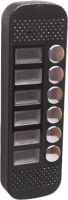 Аудиопанель JSB Systems JSB V086K (медь, серебро, бронза, черный, белый, серый, золото, синий) вызывная на 6 абонентов для домофона (без видеомодуля)