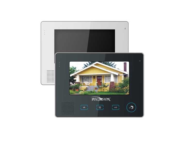 Монитор Polyvision PVD-705C (белый, черный) видеодомофона