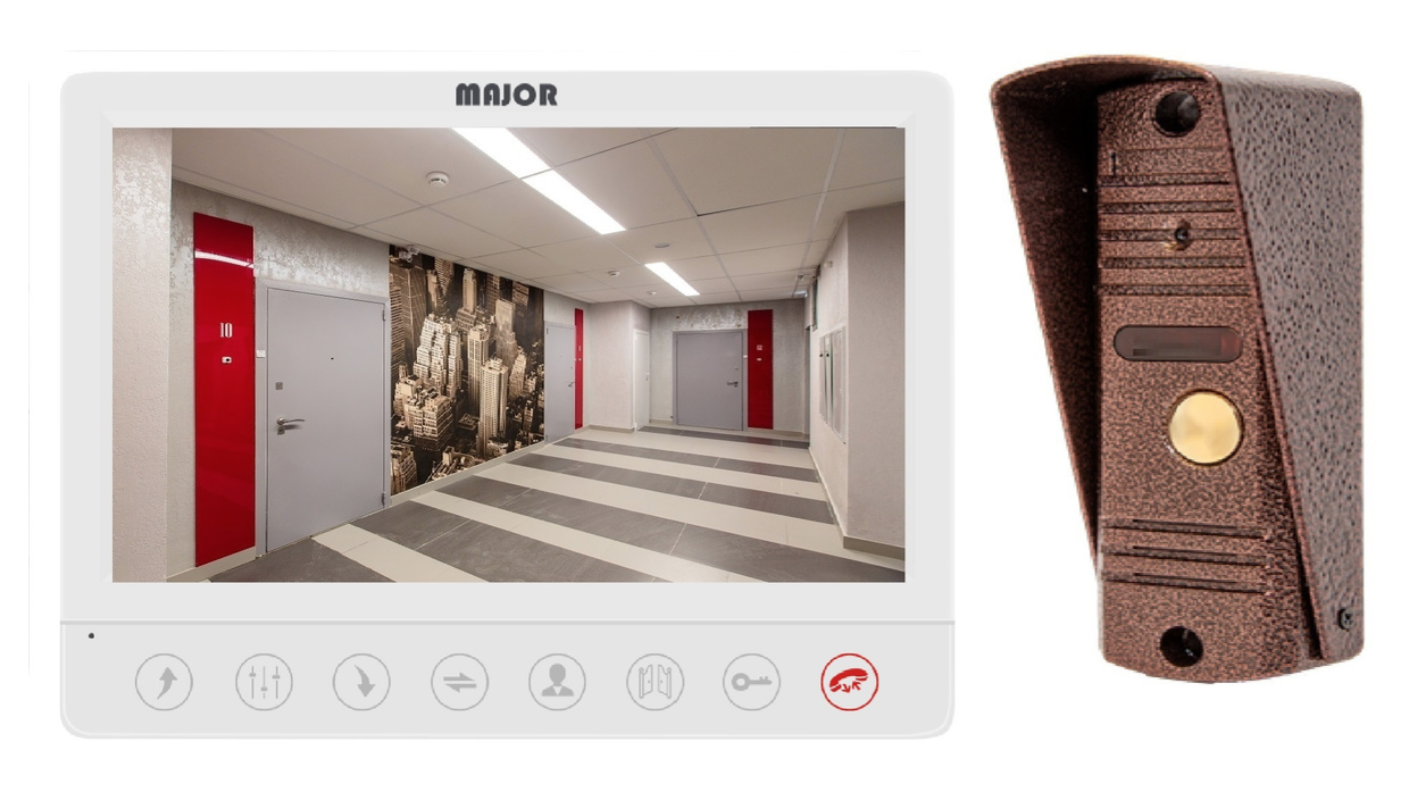 Комплект Major Alfa SD и панель Major Classic видеодомофона