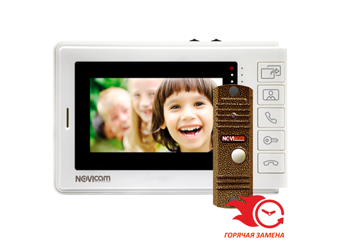 Комплект Novicam SMILE 7 HD KIT видеодомофона