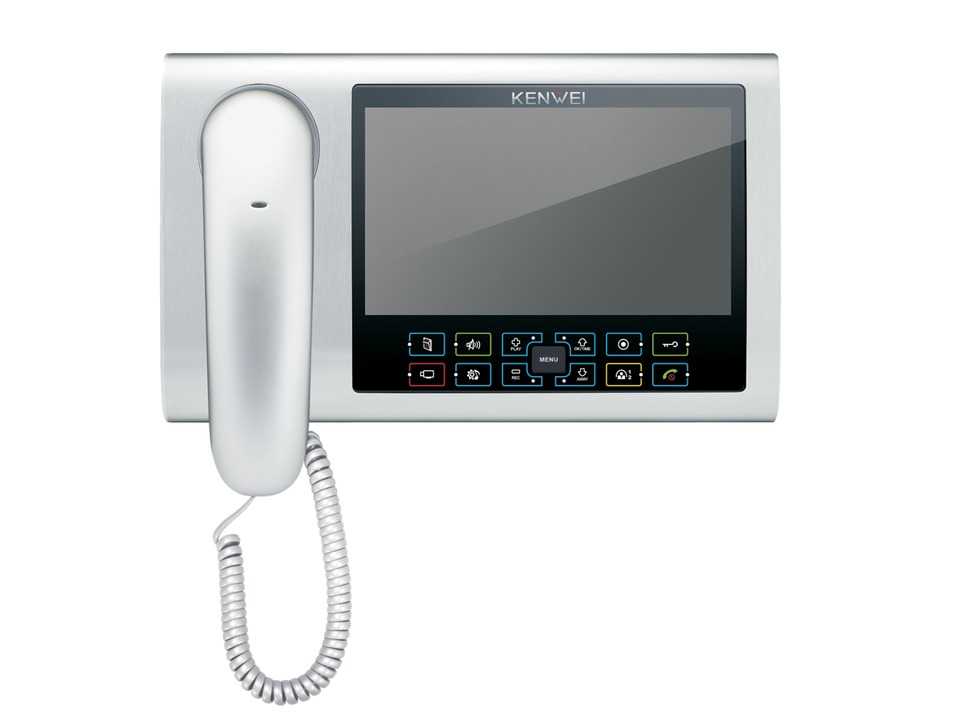 Монитор Kenwei KW S700C-W200 (серебро) видеодомофона