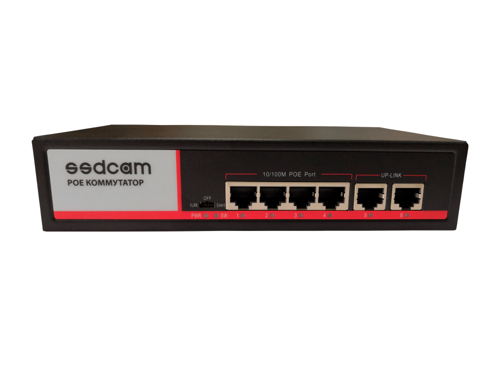 Коммутатор SSDCAM POE-54P