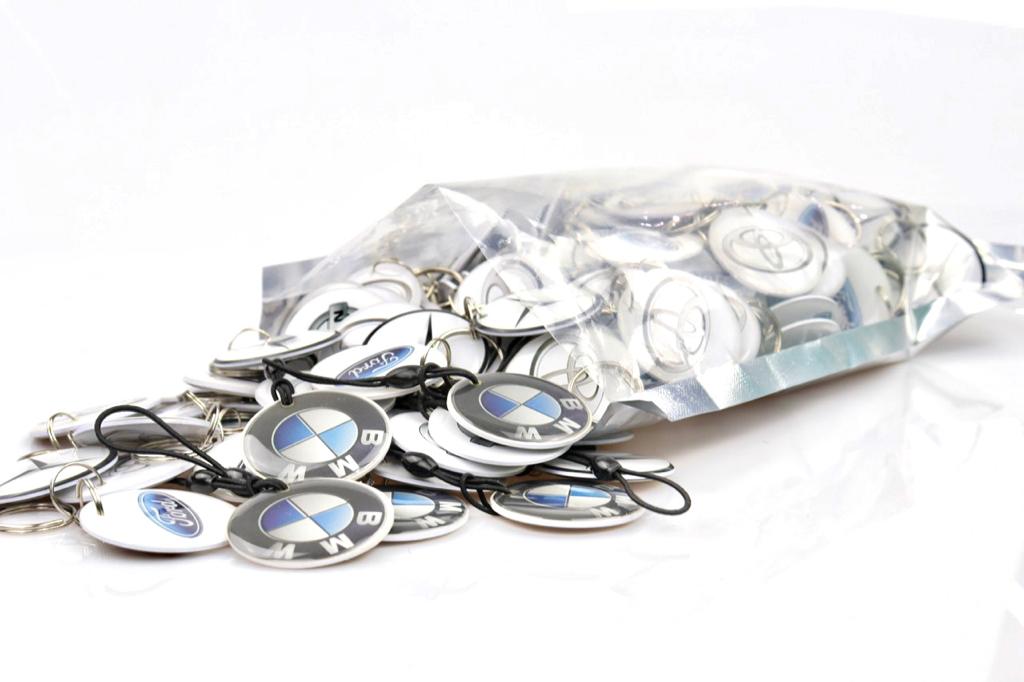 Комплект заготовки RFID (H2) "Марки авто -100" для домофона 125KHz