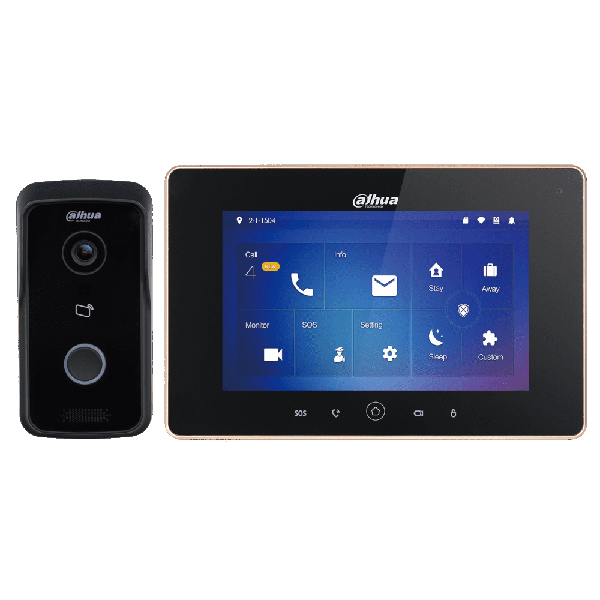 IP Комплект Dahua DHI-VTK-VTO2111D-WP-VTH5221D видеодомофона