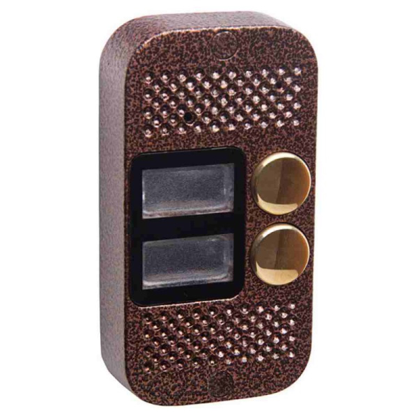 Панель JSB Systems JSB V082 PAL (медь, серебро, бронза, черный, белый, серый, золото, синий) вызывная на 2 абонента для видеодомофона