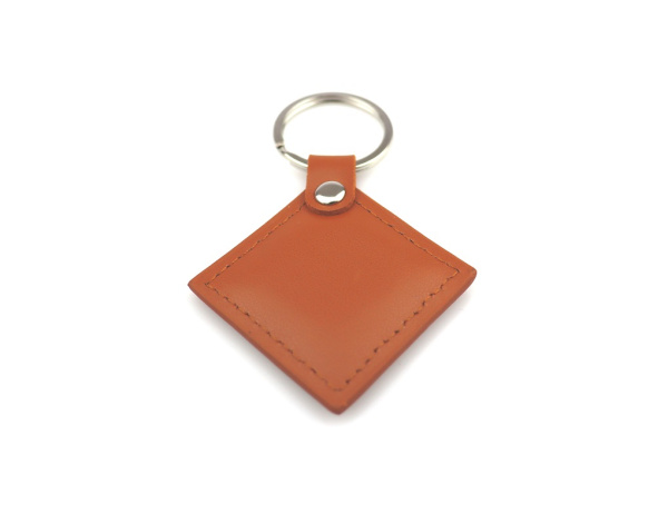 Заготовка RFID (H2) ромб коричневая кожа