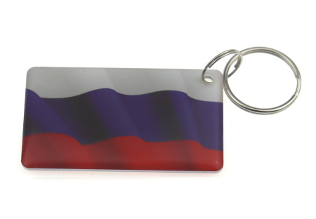 Заготовка RFID (H2) "Флаг России 2" брелок