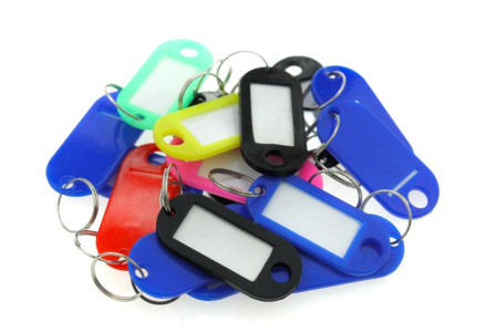 Бирки для ключей пластиковые