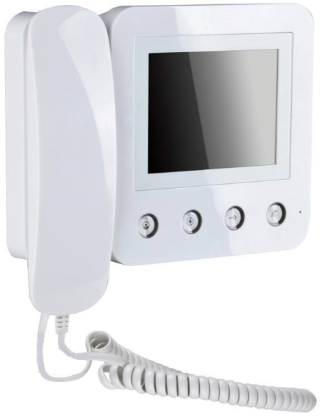 Монитор Kenwei KW-E400FC (черный, белый) видеодомофона