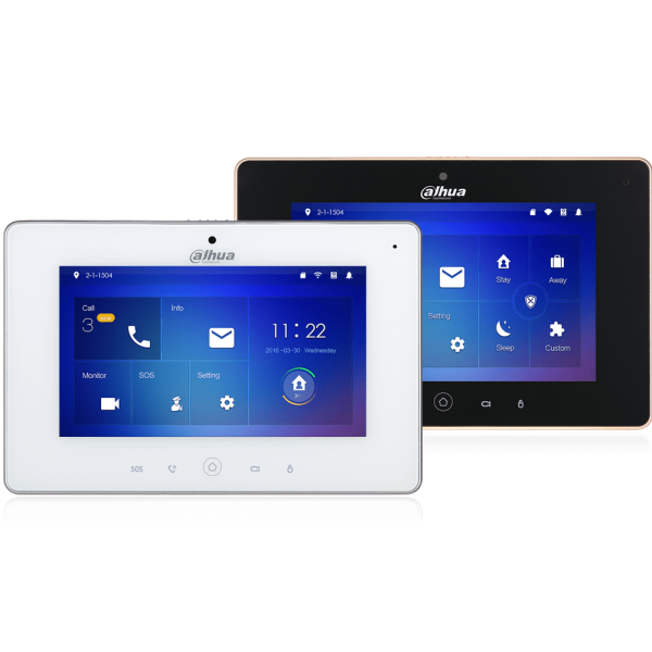 Монитор Dahua DHI-VTH5221D с Wi-Fi (черный, белый) видеодомофона
