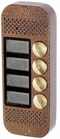 Панель JSB Systems JSB V084 PAL (медь, серебро, бронза, черный, белый, серый, золото, синий) вызывная на 4 абонента для видеодомофона