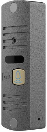 Комплект видеодомофона CTV-DP1400N (Черный монитор + панель серебро)