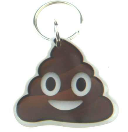 Заготовка RFID (H2) "Веселая какашка" брелок