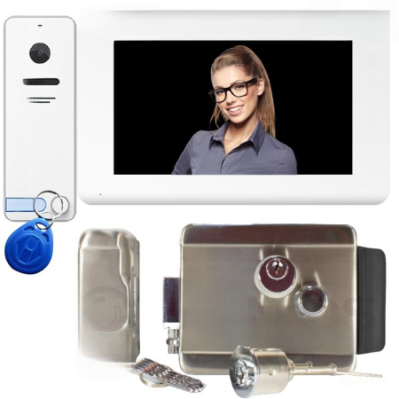 Комплект Tantos HD для дома c монитором + вызывной панелью и электромеханическим замком