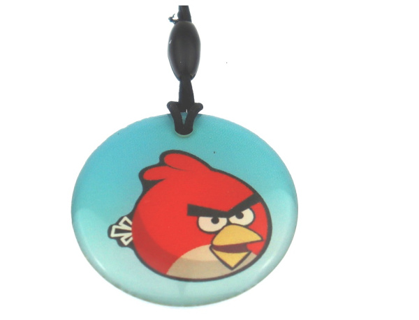 Заготовка RFID (H2) "Angry Birds" брелок 35мм