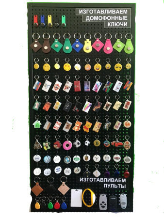 Стенд "бизнес старт" перфорированный с ключами