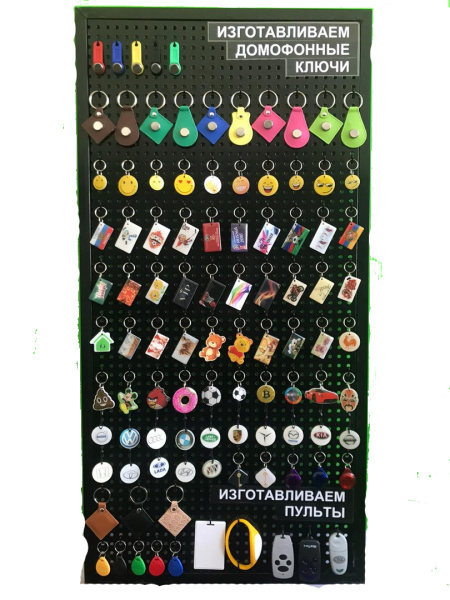 Стенд "бизнес старт" перфорированный с ключами