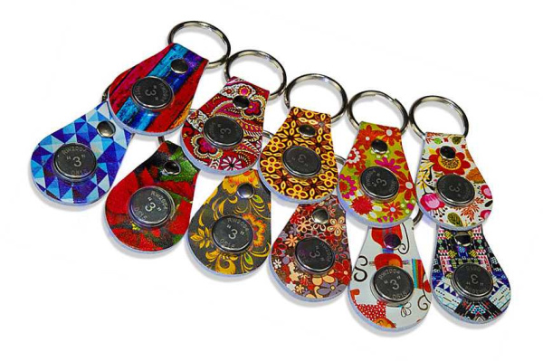 Заготовка ключ RW2004 кожа с узором