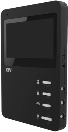 Комплект видеодомофона CTV-DP1400N (Черный монитор + панель бронза)