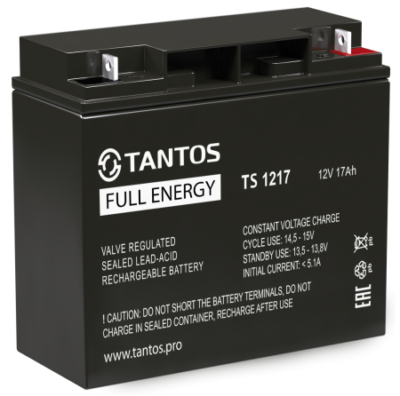 Аккумулятор Tantos 12В 17 А∙ч (TS 1217)