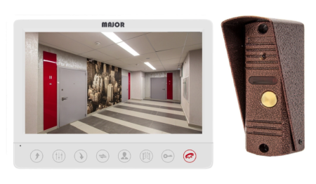 Видеодомофон Major Alfa и панель Classic 600