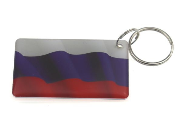 Заготовка RFID (H2) "Флаг России 2" брелок