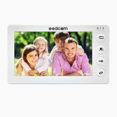 Монитор SSDCAM SD-722 (белый, черный) видеодомофона