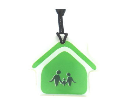 Заготовка RFID (H2) "Зеленый дом" брелок