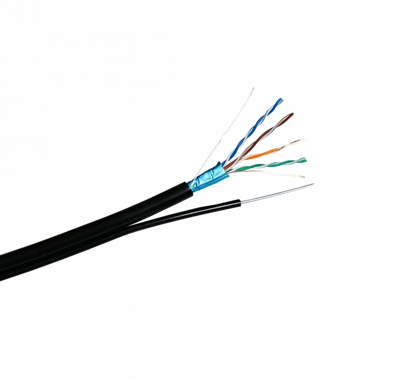 Кабель ST FTP CAT 5E CU 4X2X0,50 CU PE внешний с тросом (медный)