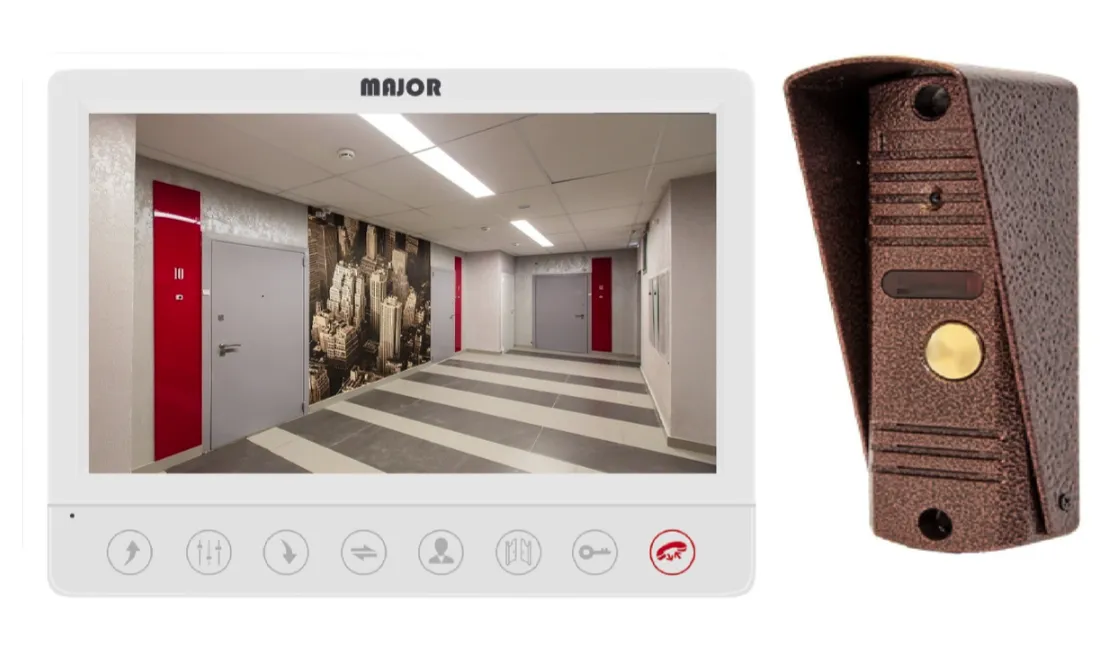 Видеодомофон Major Alfa и панель Classic 600
