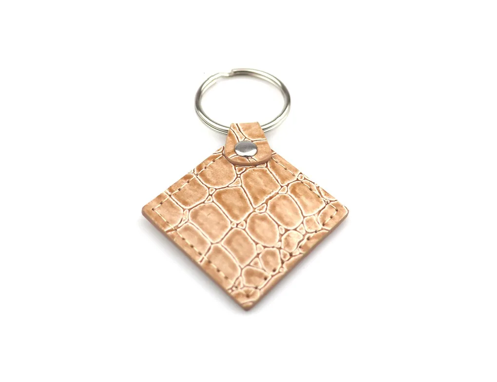 Заготовка RFID (H2) ромб бежевая кожа