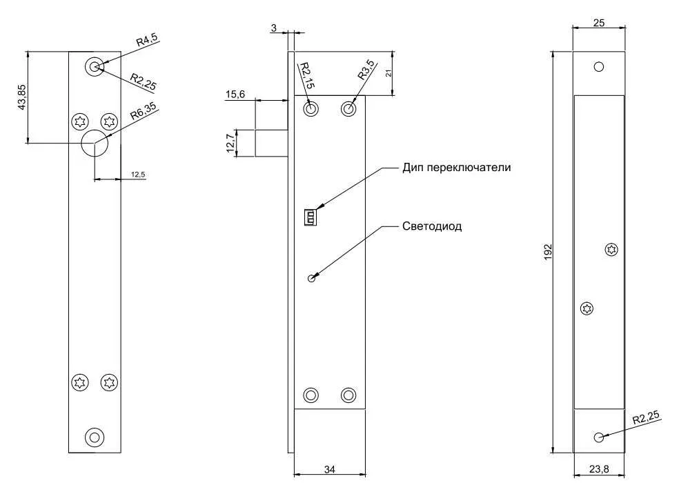 Замок соленоидный AT-EL500A-2