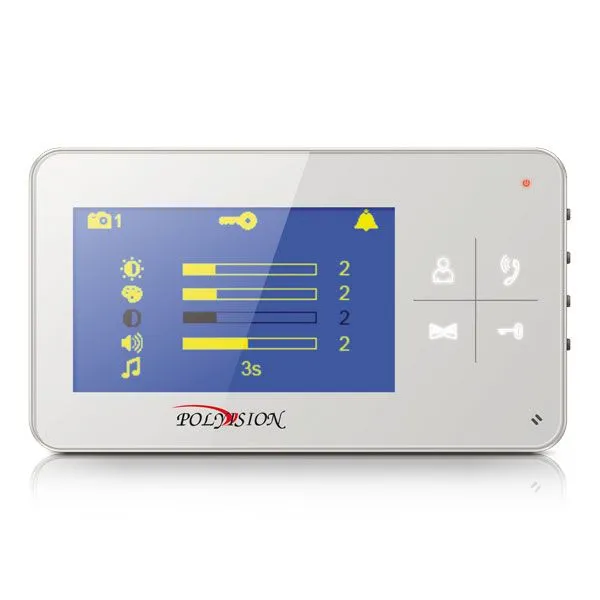 Монитор Polyvision PVD-4S v.7.4 (белый) видеодомофона