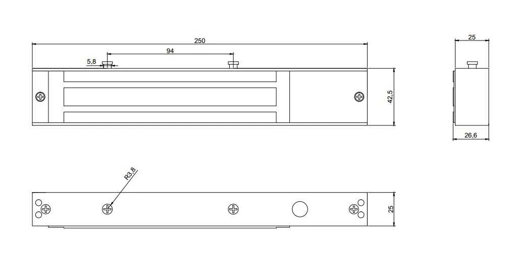 Электромагнитный замок ML-295A