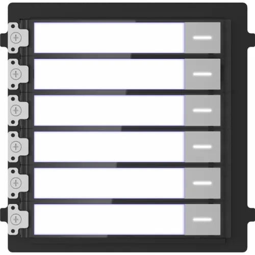 Модуль Hikvision DS-KD-KK на 6 абонентов с подсветкой