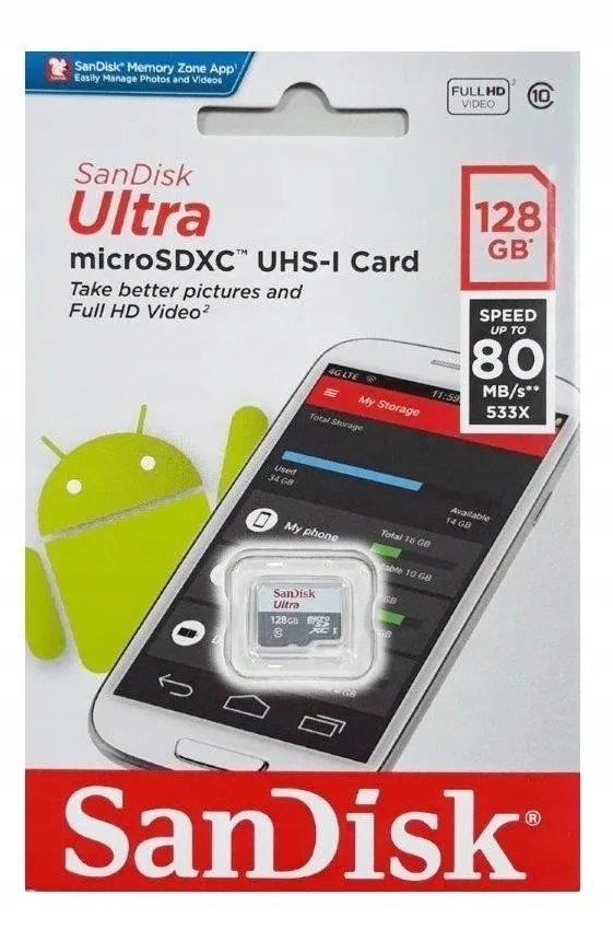 Карта памяти micro SD 128ГБ