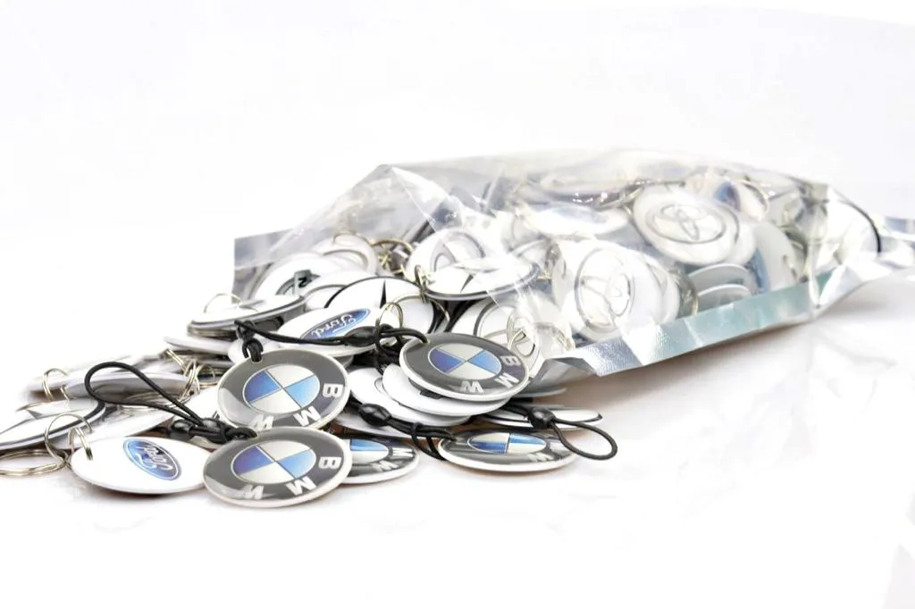 Комплект заготовки RFID (H2) "Марки авто -100" для домофона 125KHz