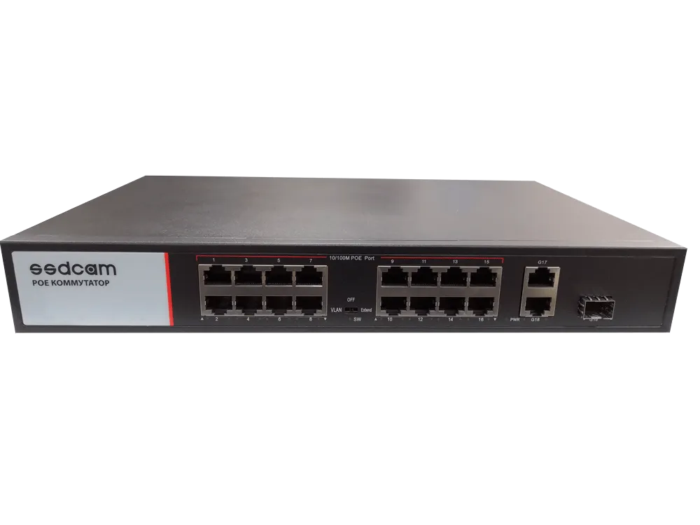 Коммутатор SSDCAM POE-616P