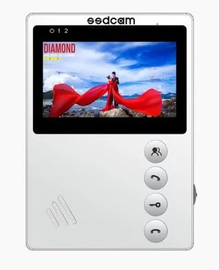 Монитор SSDCAM SD-410 (белый) видеодомофона