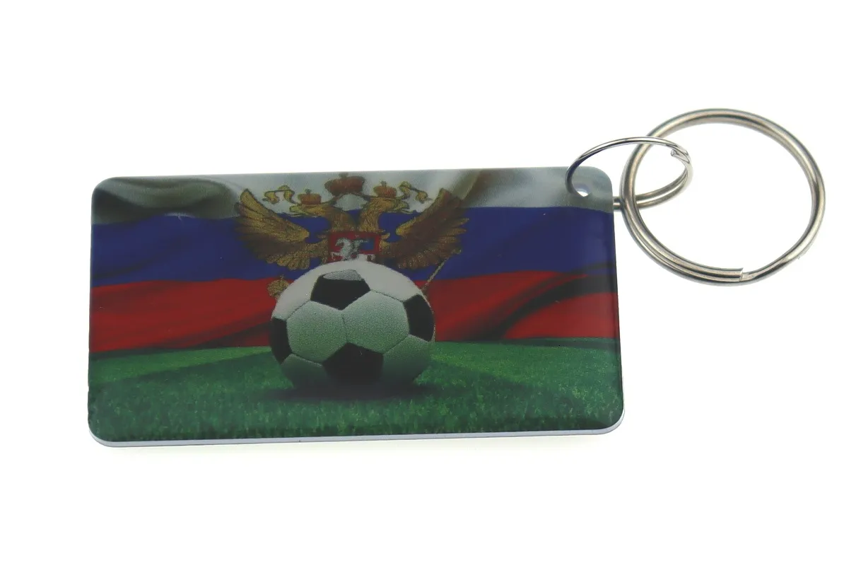 Заготовка RFID (H2) "Мяч на фоне флага" брелок