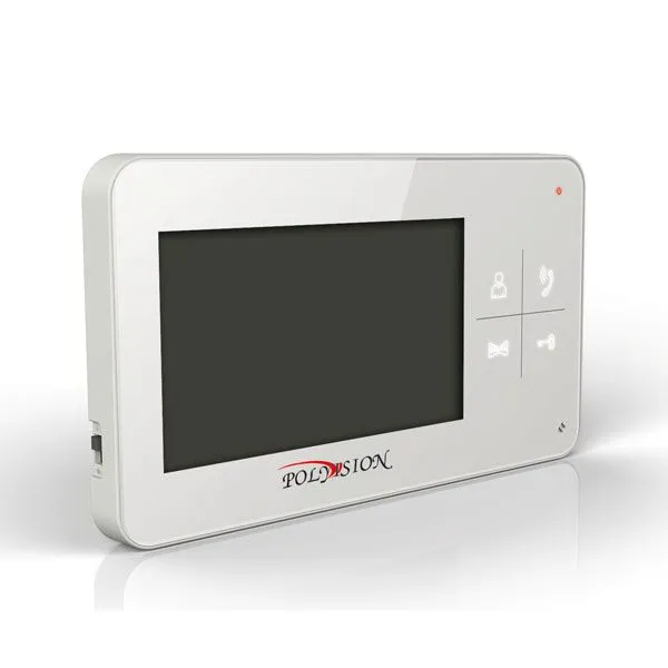 Монитор Polyvision PVD-4S v.7.4 (белый) видеодомофона