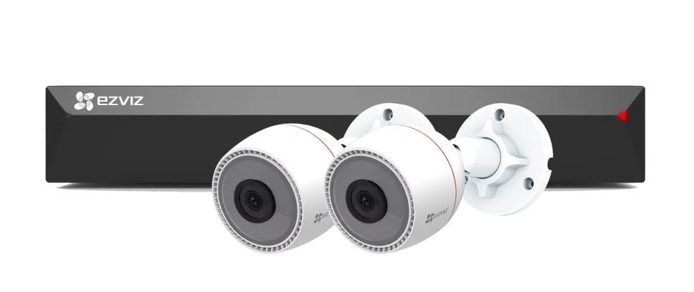 Набор EZVIZ PoE регистратор (4 канала) с камерами C3T видеонаблюдения