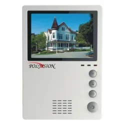Монитор  Polyvision PVD-405C (белый) видеодомофона