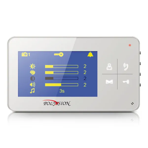 Монитор Polyvision PVD-4S v.7.4 (белый) видеодомофона