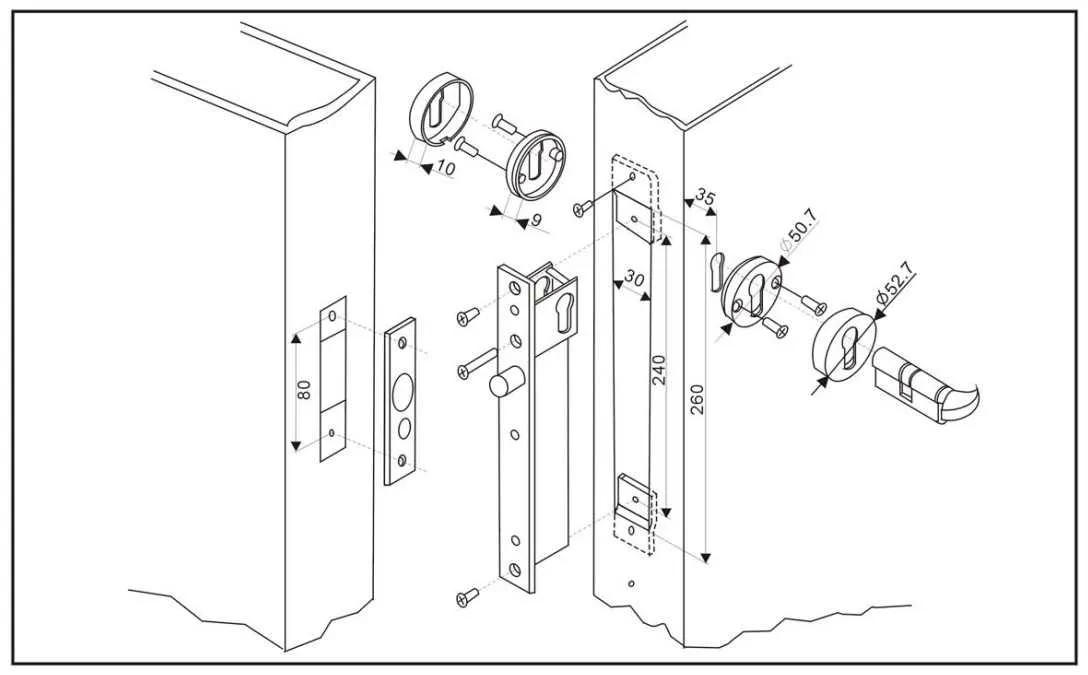Замок соленоидный AT-EL600